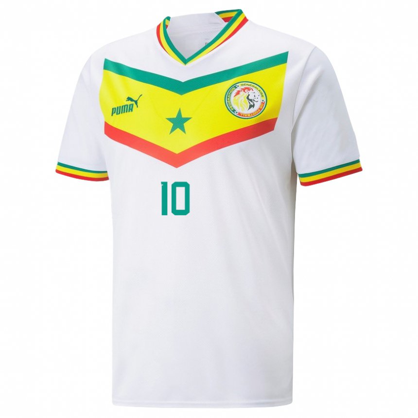 メンズセネガルサディオ・マネ#10ホワイトホームシャツ22-24ジャージーユニフォーム