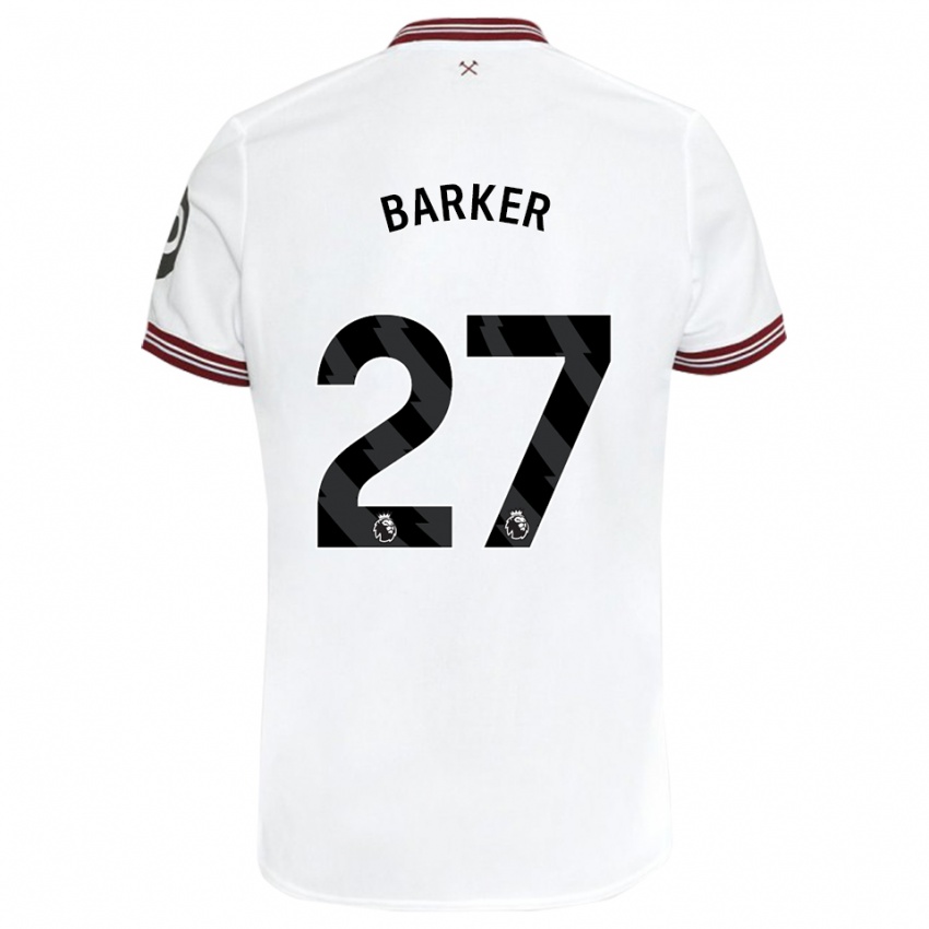 キッズメイジー・バーカー#27白アウェイシャツ2023/24ジャージーユニフォーム