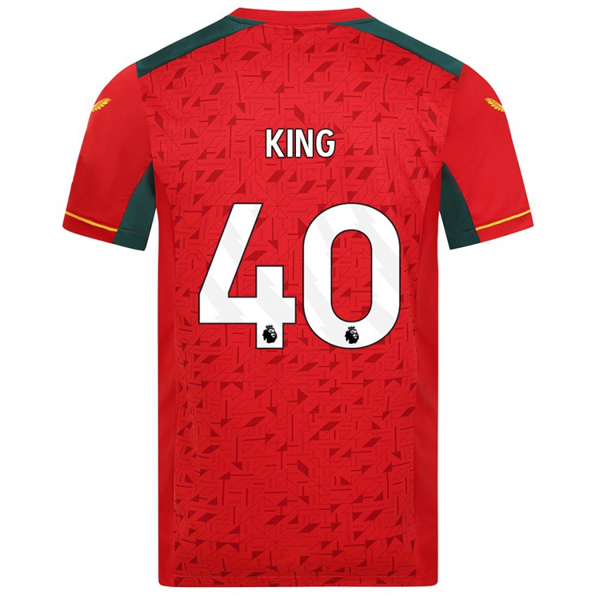 キッズトム・キング#40赤アウェイシャツ2023/24ジャージーユニフォーム
