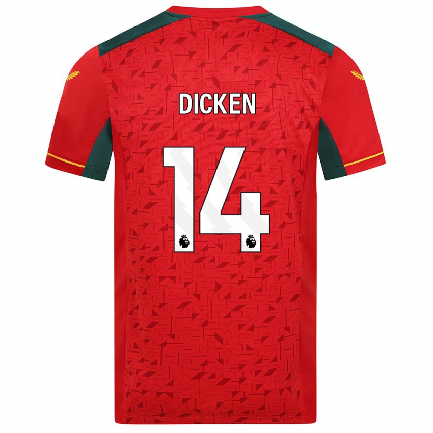 キッズAmy Dicken#14赤アウェイシャツ2023/24ジャージーユニフォーム