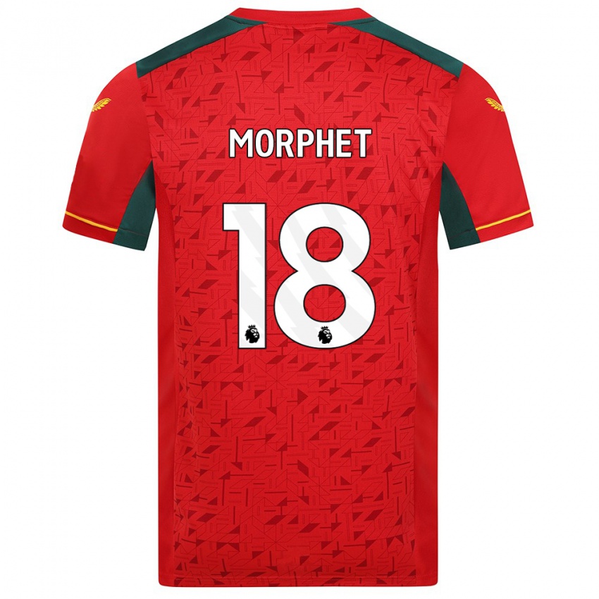 キッズAnna Morphet#18赤アウェイシャツ2023/24ジャージーユニフォーム