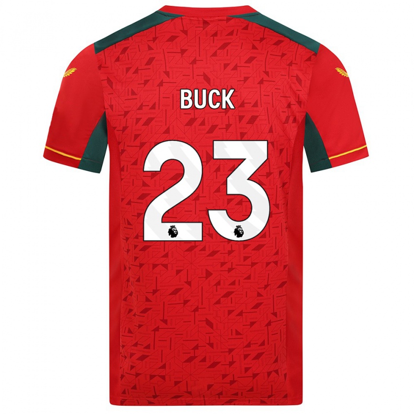 キッズAlex Buck#23赤アウェイシャツ2023/24ジャージーユニフォーム