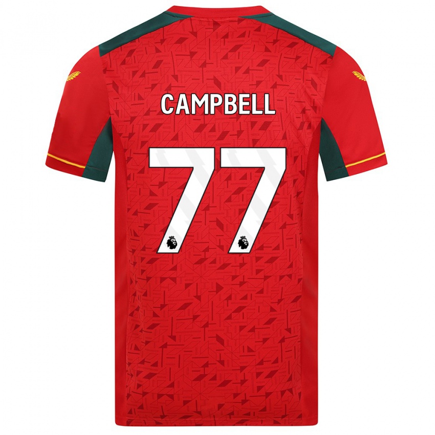 キッズChem Campbell#77赤アウェイシャツ2023/24ジャージーユニフォーム