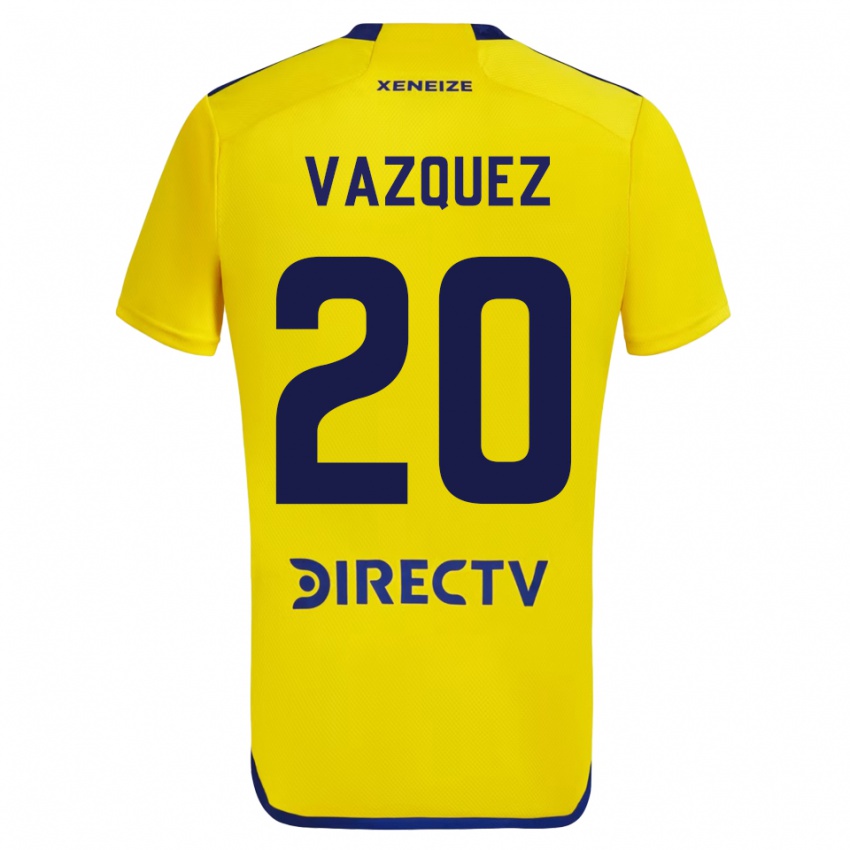 キッズConstanza Vazquez#20イエローアウェイシャツ2023/24ジャージーユニフォーム
