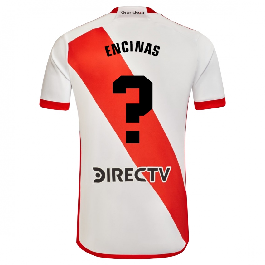キッズAxel Encinas#0赤、白ホームシャツ2023/24ジャージーユニフォーム