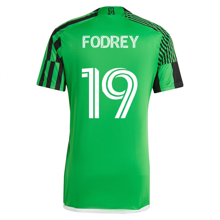メンズC・J・フォドリー#19グリーンブラックホームシャツ2023/24ジャージーユニフォーム