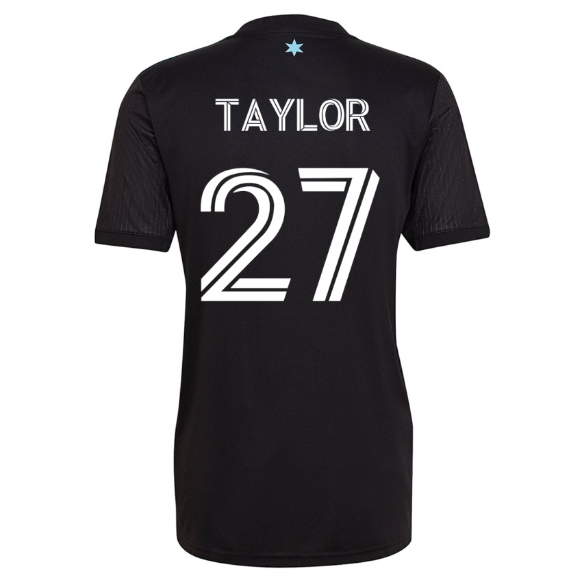 メンズD・J・テイラー#27黒ホームシャツ2023/24ジャージーユニフォーム