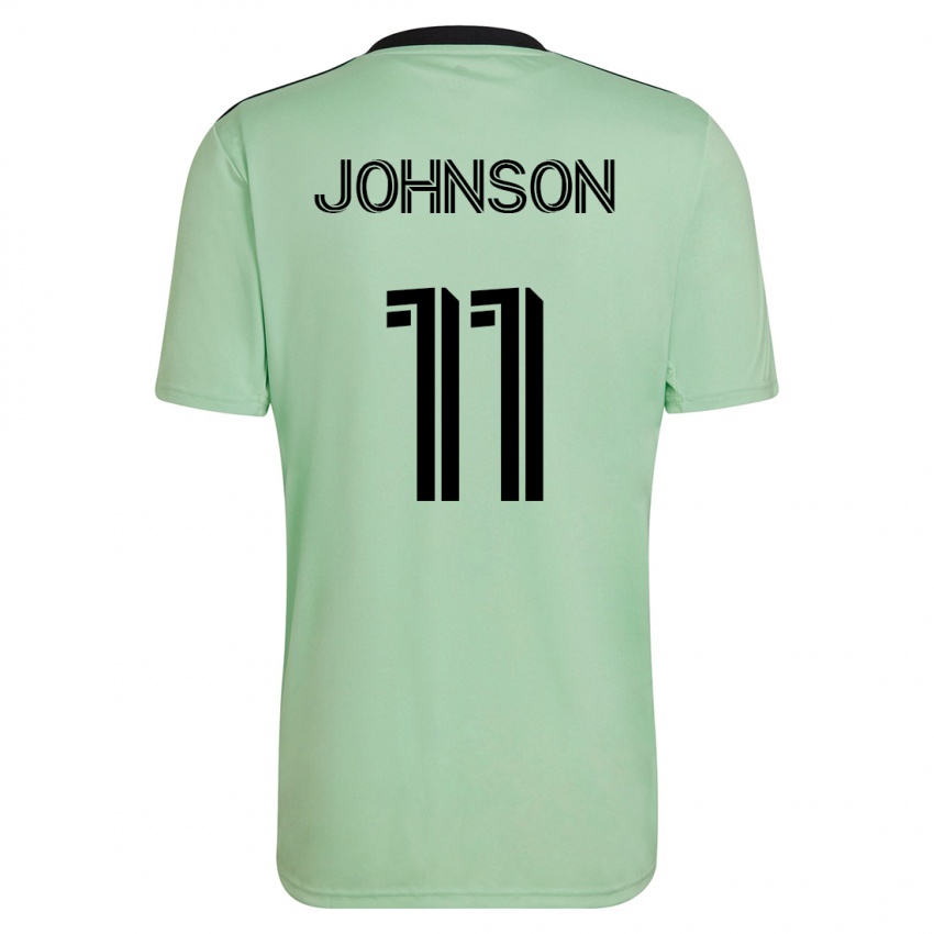 メンズE・J・ジョンソン#11ライトグリーンアウェイシャツ2023/24ジャージーユニフォーム