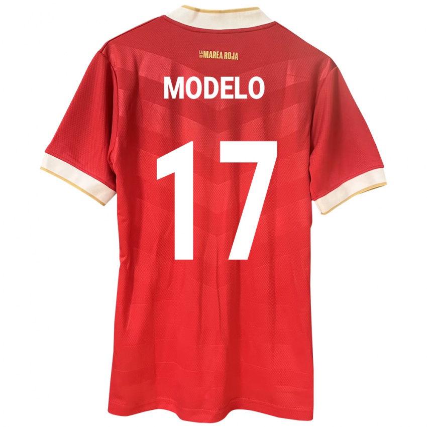 レディースパナマAimar Modelo#17赤ホームシャツ24-26ジャージーユニフォーム