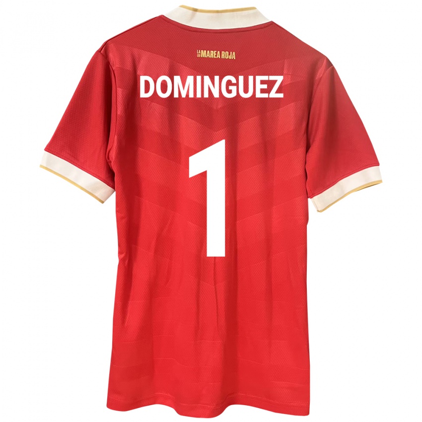 レディースパナマValeska Domínguez#1赤ホームシャツ24-26ジャージーユニフォーム