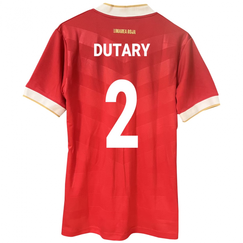 レディースパナマClaudia Dutary#2赤ホームシャツ24-26ジャージーユニフォーム