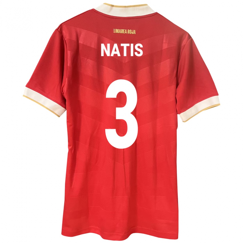 レディースパナマWendy Natis#3赤ホームシャツ24-26ジャージーユニフォーム
