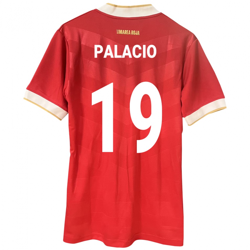 レディースパナマYarelis Palacio#19赤ホームシャツ24-26ジャージーユニフォーム