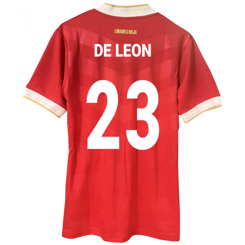 レディースパナマYerenis De León#23赤ホームシャツ24-26ジャージーユニフォーム