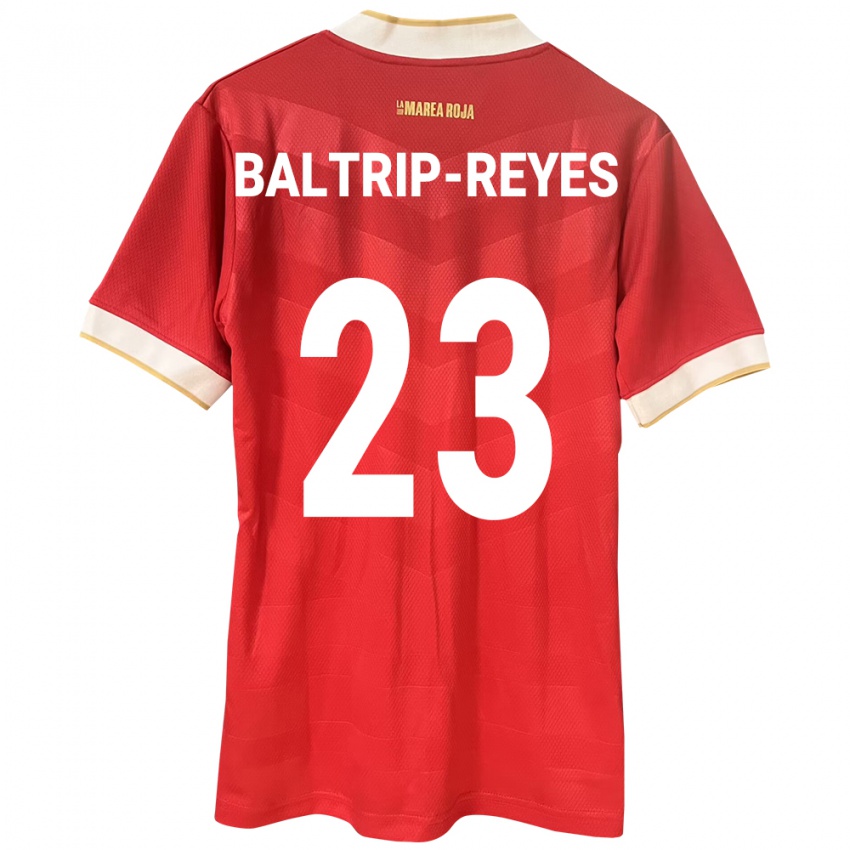 レディースパナマCarina Baltrip-Reyes#23赤ホームシャツ24-26ジャージーユニフォーム