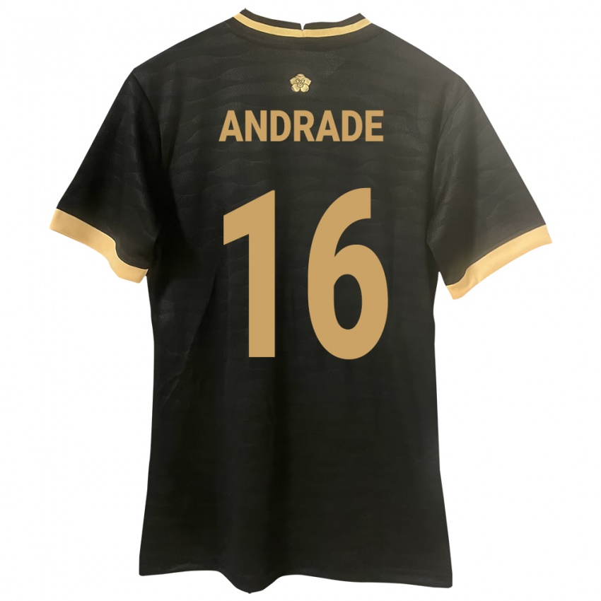 レディースパナマAndrés Andrade#16黒アウェイシャツ24-26ジャージーユニフォーム