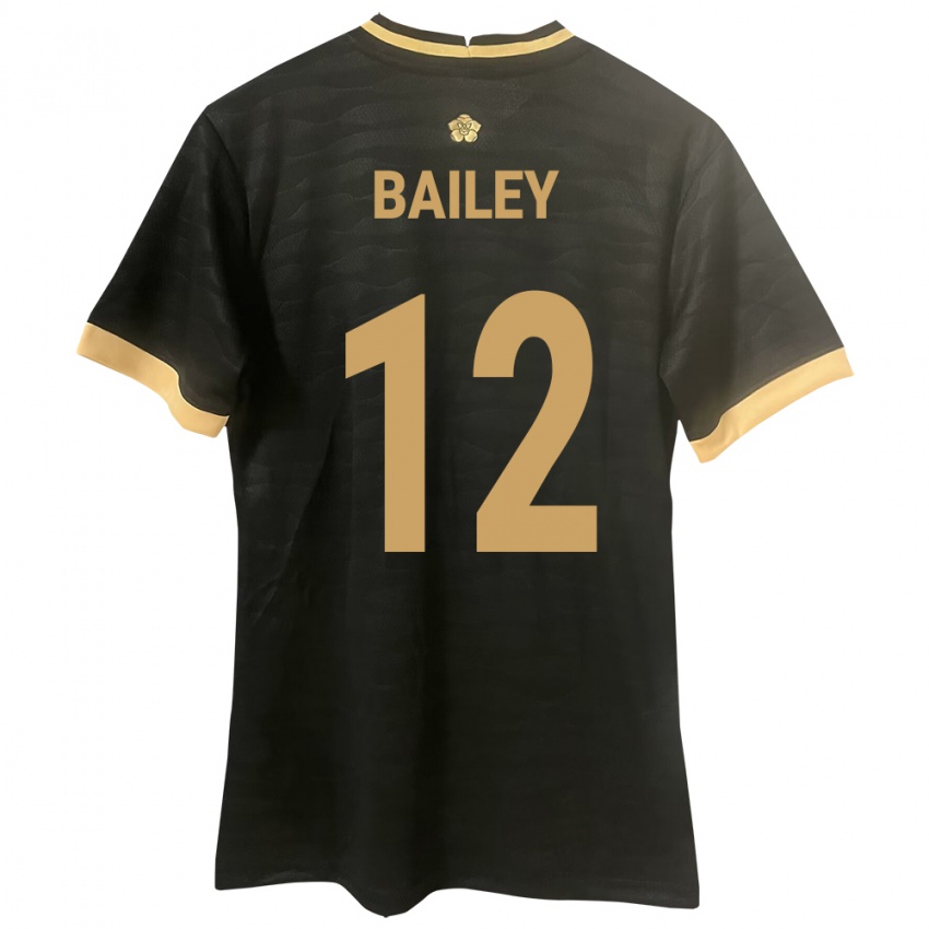 レディースパナマYenith Bailey#12黒アウェイシャツ24-26ジャージーユニフォーム