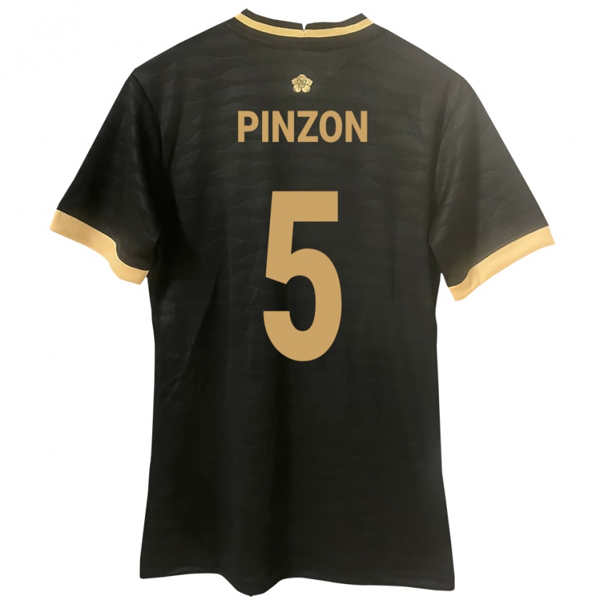 レディースパナマYomira Pinzón#5黒アウェイシャツ24-26ジャージーユニフォーム