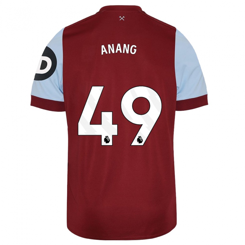 キッズジョセフ・アナング#49マルーンホームシャツ2023/24ジャージーユニフォーム