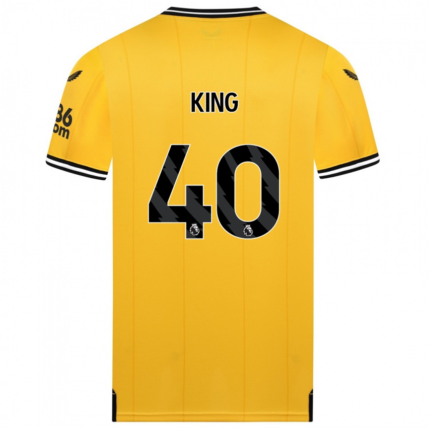 キッズトム・キング#40黄色ホームシャツ2023/24ジャージーユニフォーム