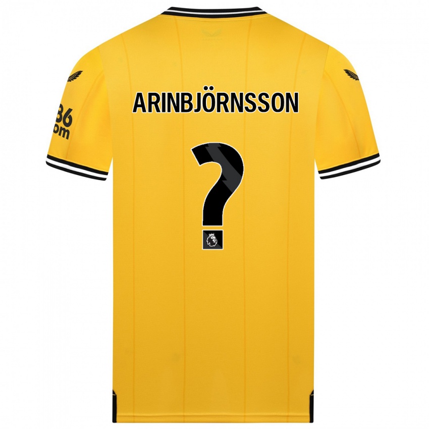キッズパルミ・ラフン・アリンビョルンソン#0黄色ホームシャツ2023/24ジャージーユニフォーム