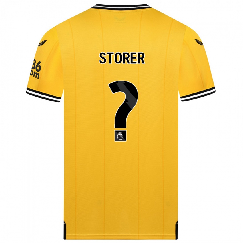 キッズジェームズ・ストアラー#0黄色ホームシャツ2023/24ジャージーユニフォーム