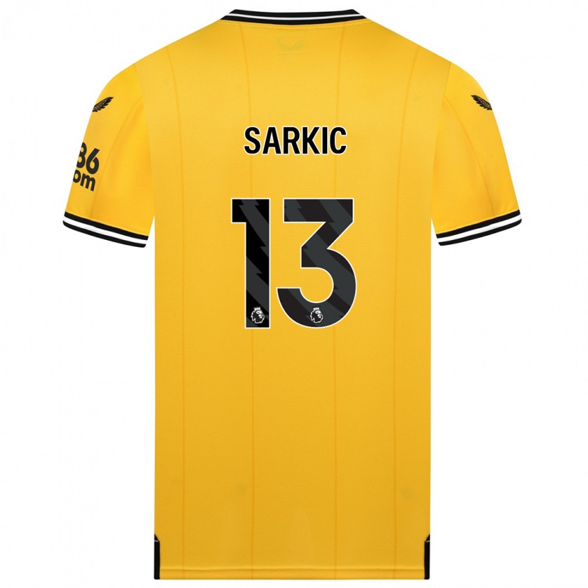 キッズマティヤ・サルキッチ#13黄色ホームシャツ2023/24ジャージーユニフォーム