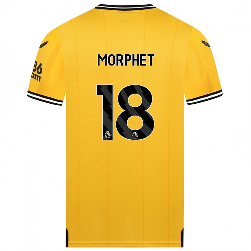キッズAnna Morphet#18黄色ホームシャツ2023/24ジャージーユニフォーム
