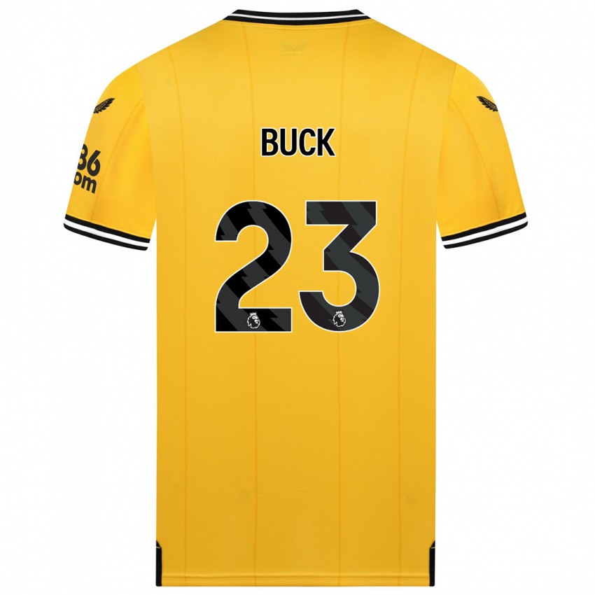 キッズAlex Buck#23黄色ホームシャツ2023/24ジャージーユニフォーム