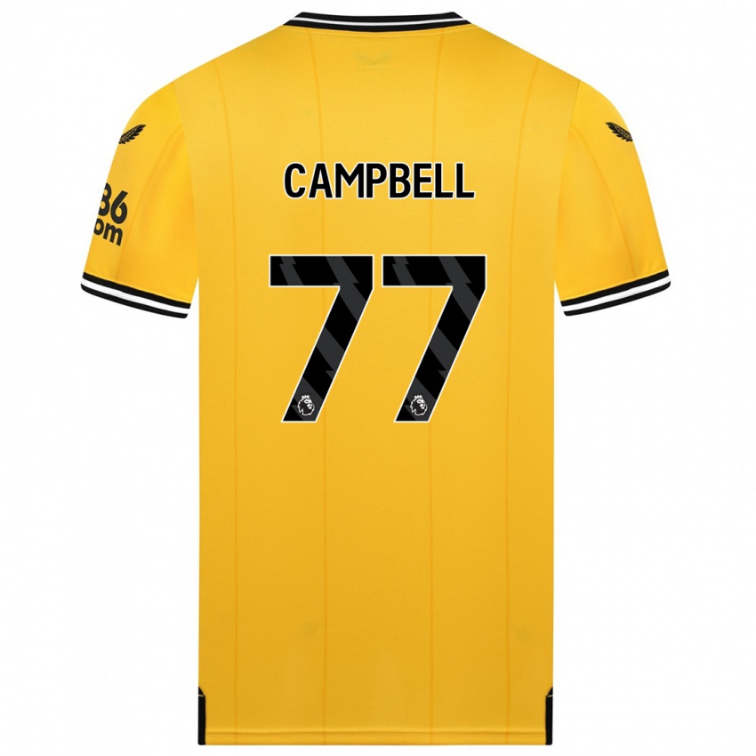 キッズChem Campbell#77黄色ホームシャツ2023/24ジャージーユニフォーム