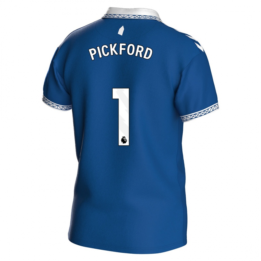 キッズジョーダン・ピックフォード#1ロイヤルブルーホームシャツ2023/24ジャージーユニフォーム