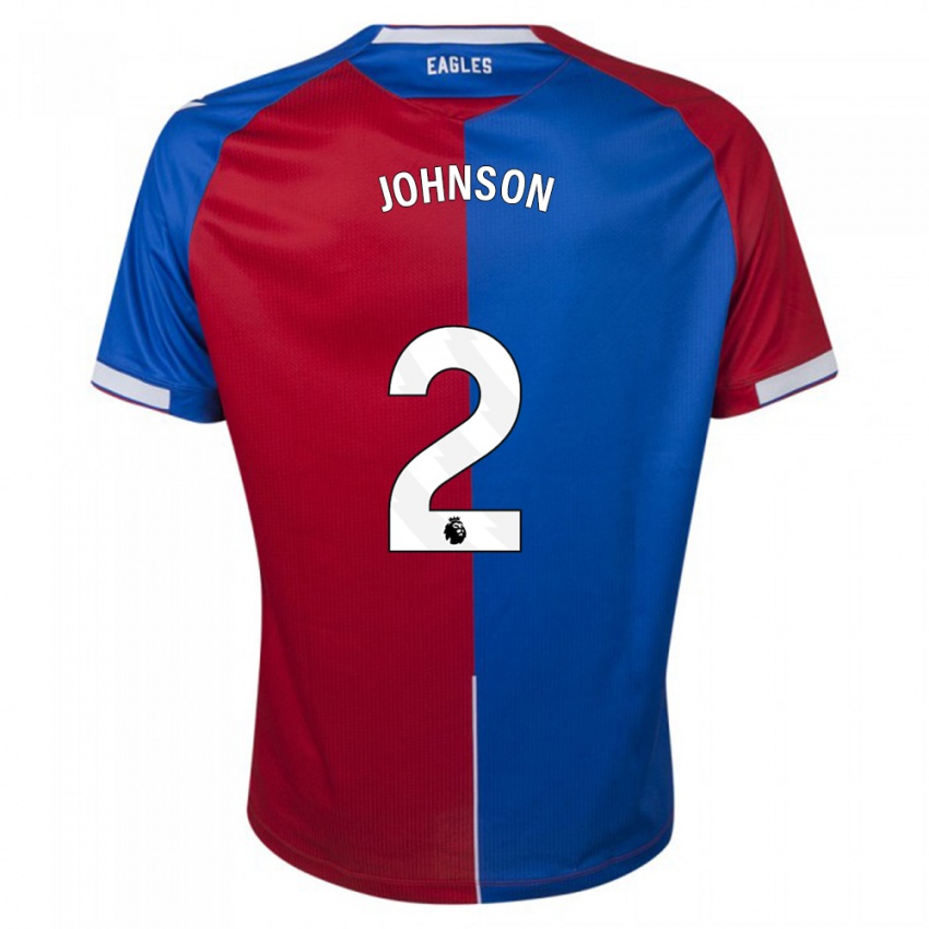 キッズアナベル・ジョンソン#2赤青ホームシャツ2023/24ジャージーユニフォーム