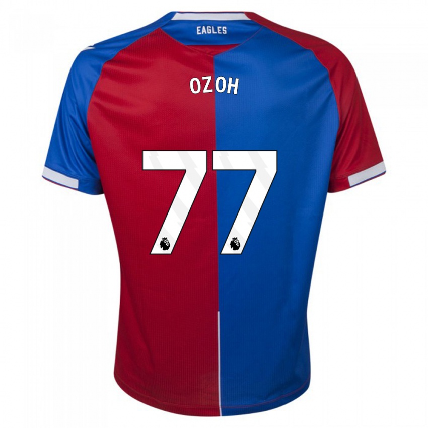 キッズデビッド・オゾー#77赤青ホームシャツ2023/24ジャージーユニフォーム