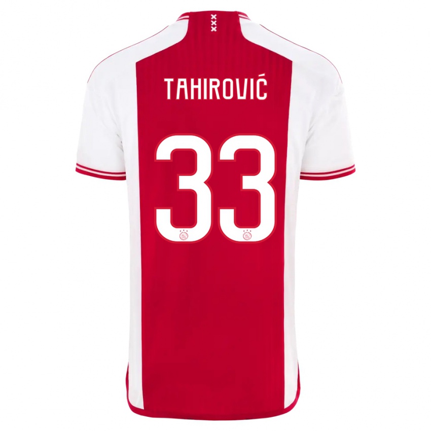 キッズBenjamin Tahirovic#33赤白ホームシャツ2023/24ジャージーユニフォーム