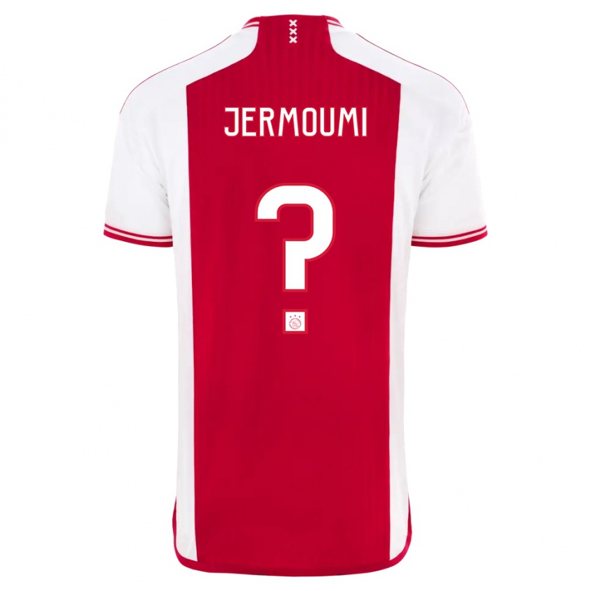 キッズDiyae Jermoumi#0赤白ホームシャツ2023/24ジャージーユニフォーム