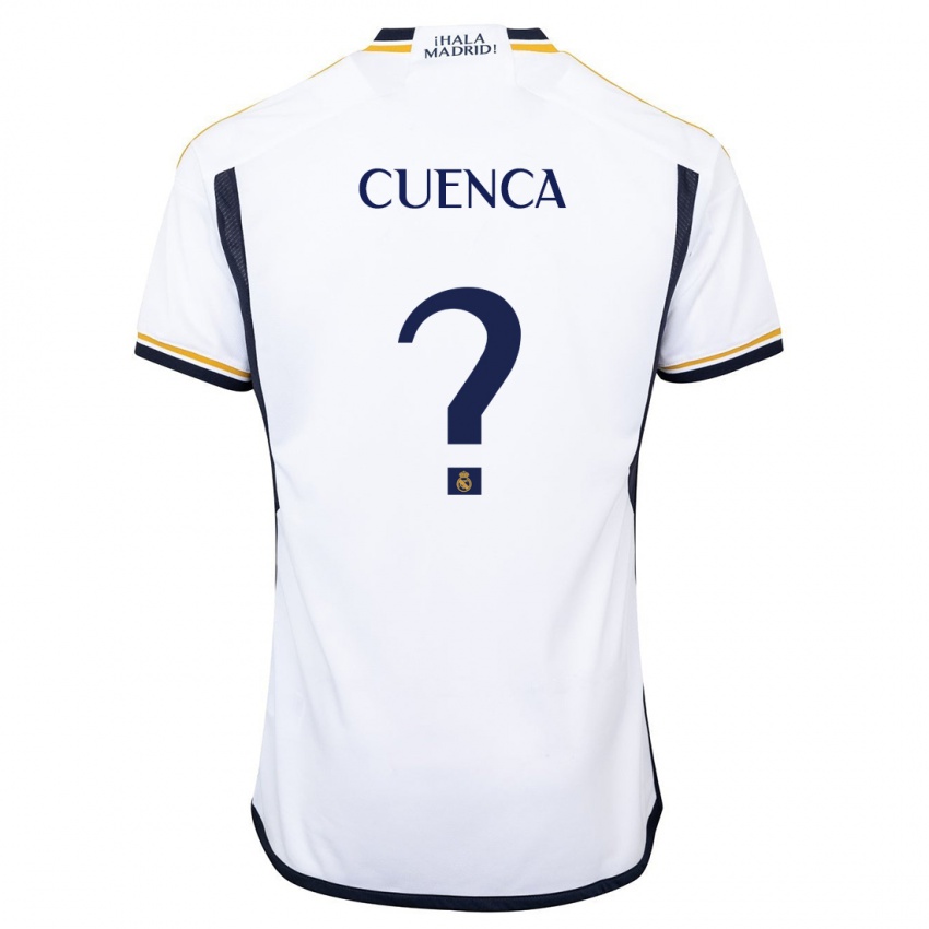 キッズDavid Cuenca#0白ホームシャツ2023/24ジャージーユニフォーム