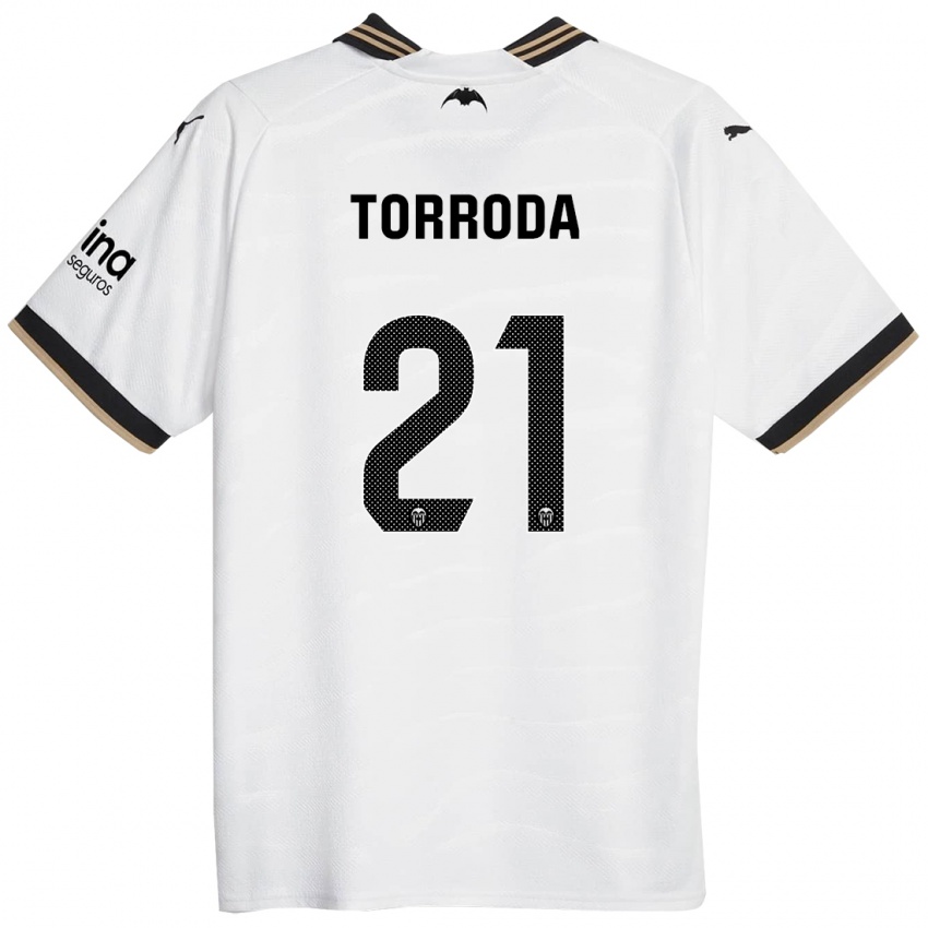 キッズAnna Torroda#21白ホームシャツ2023/24ジャージーユニフォーム
