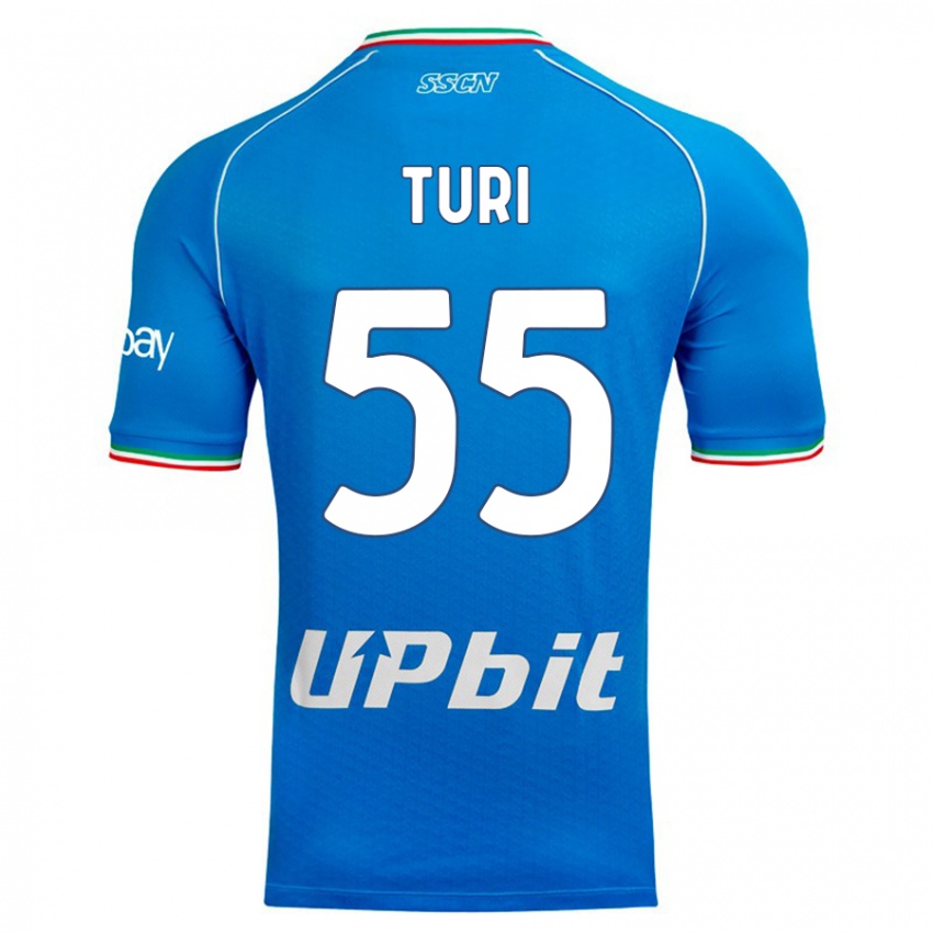 キッズClaudio Turi#55空色ホームシャツ2023/24ジャージーユニフォーム
