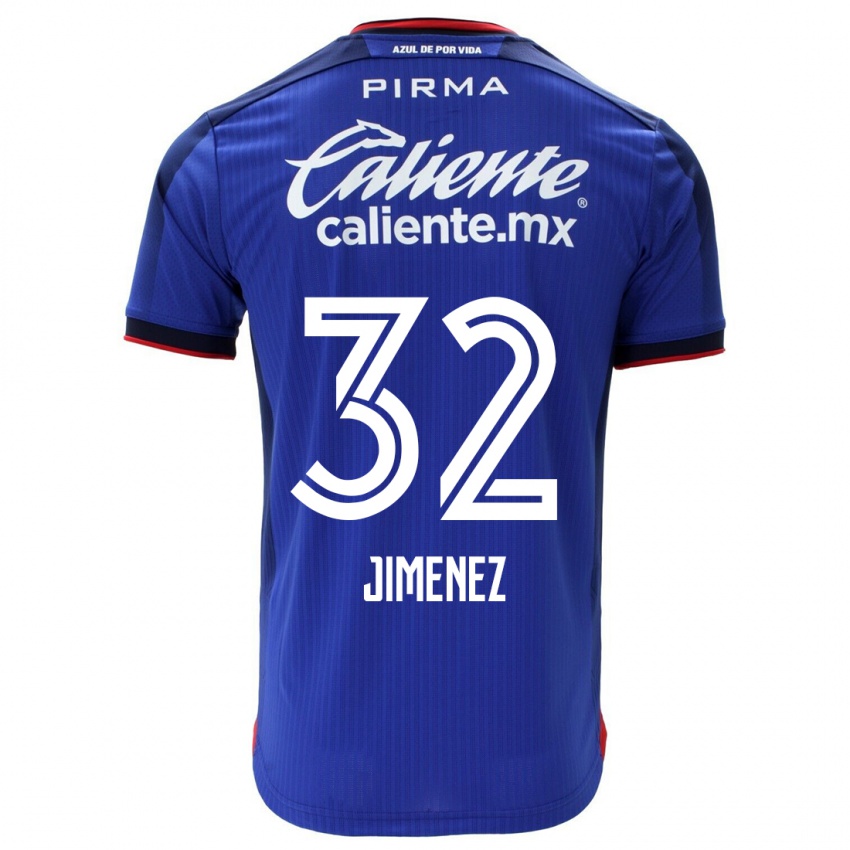 キッズCristian Jimenez#32青ホームシャツ2023/24ジャージーユニフォーム