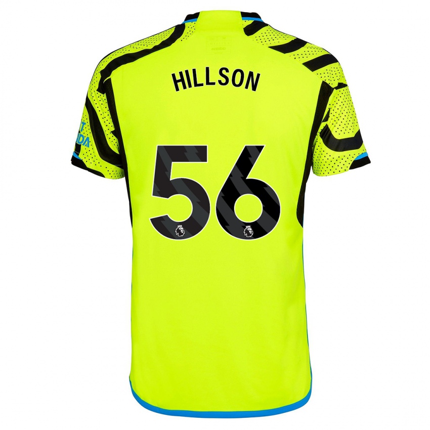 キッズジェームス・ヒルソン#56黄色アウェイシャツ2023/24ジャージーユニフォーム