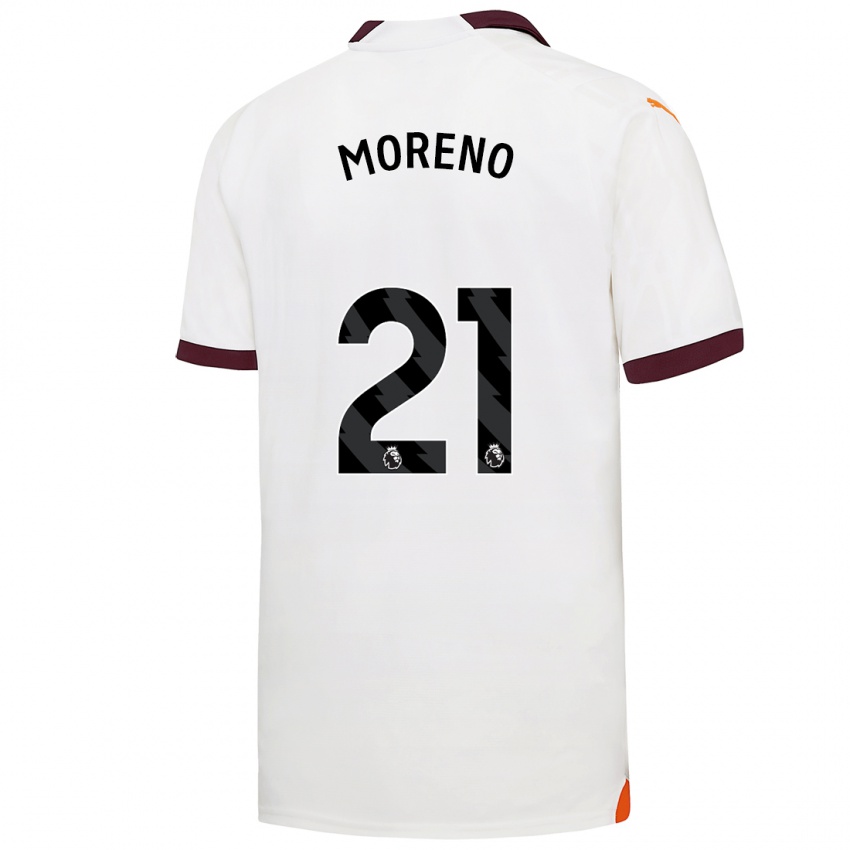 キッズマルロス・モレノ#21白アウェイシャツ2023/24ジャージーユニフォーム