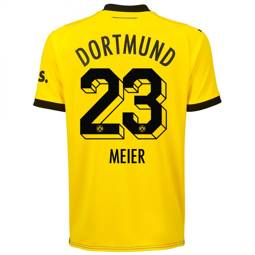 メンズMaximilian Meier#23黄色ホームシャツ2023/24ジャージーユニフォーム