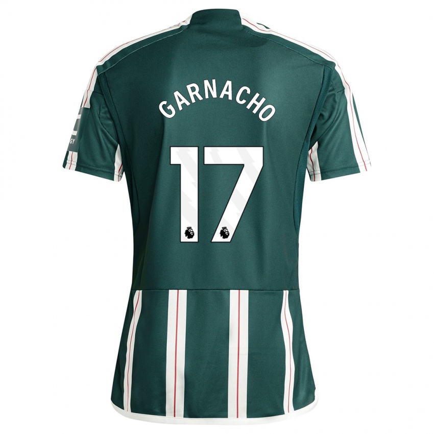 メンズアレハンドロ・ガルナチョ#17濃い緑色アウェイシャツ2023/24 ...