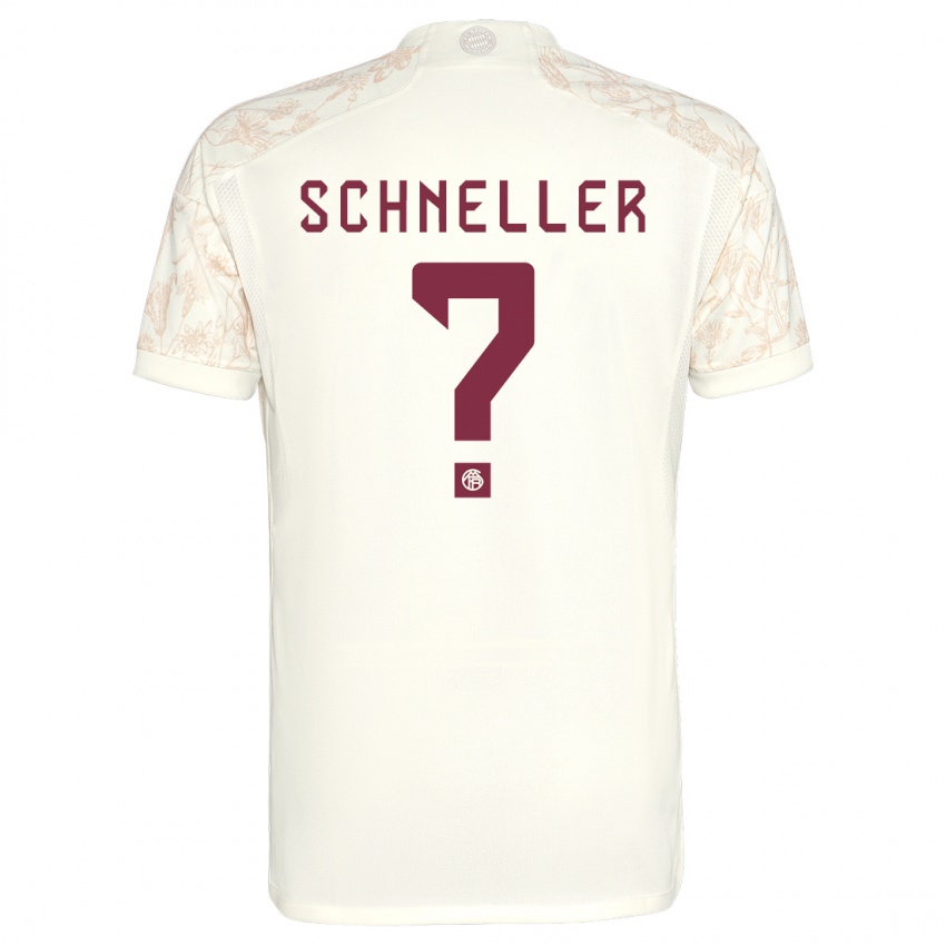 メンズルーカス・シュネラー#0オフホワイトサードユニフォームシャツ2023/24ジャージーユニフォーム