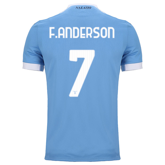 メンズフェリペ・アンデルソン・ペレイラ・ゴメス#7青ホームシャツ2021 