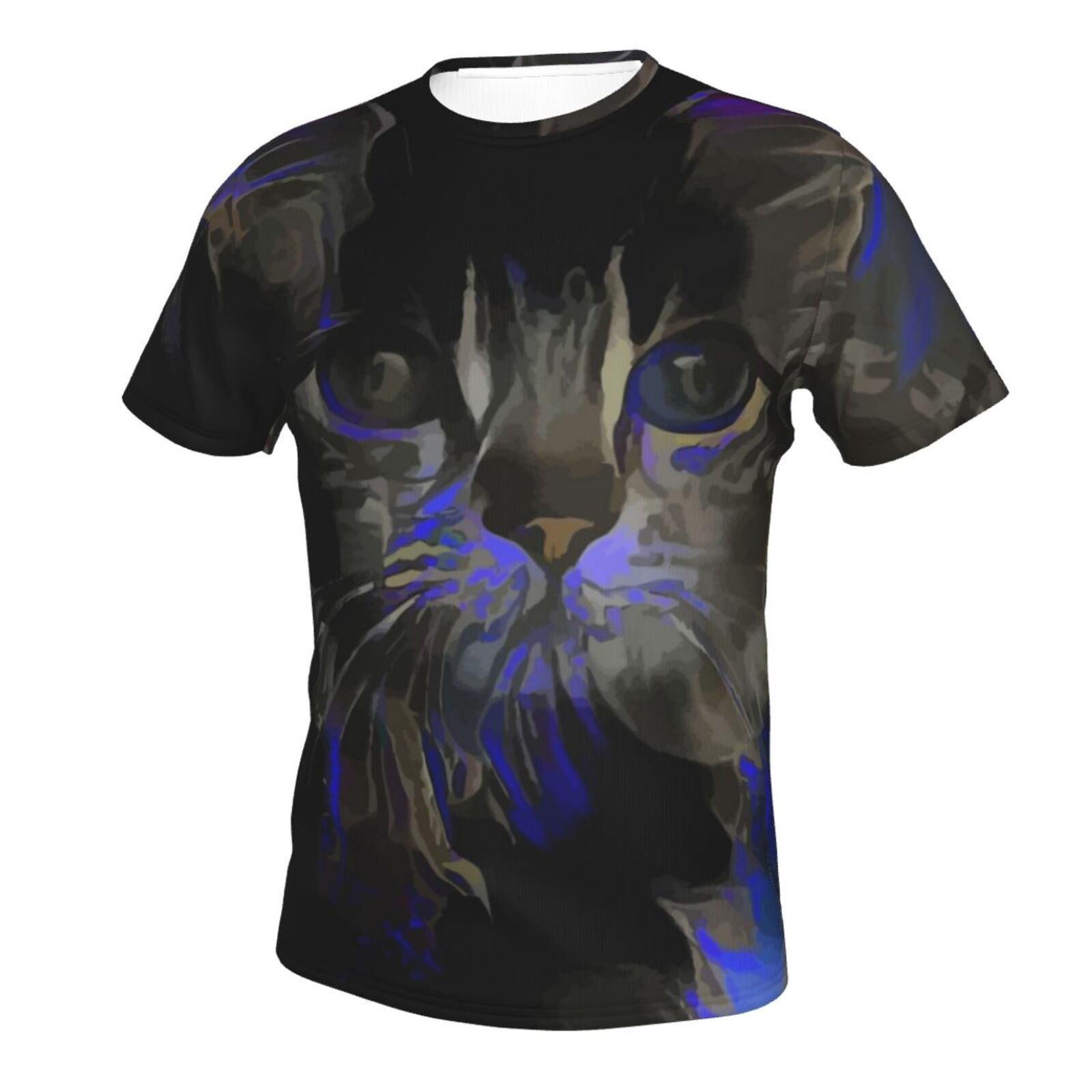 ロザネ猫ミクストメディア要素クラシックTシャツ