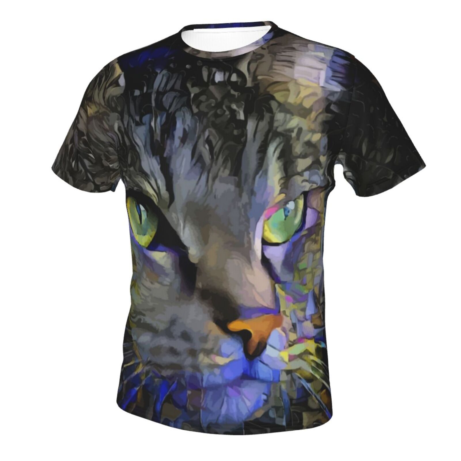 Sadyboy猫ミクストメディア要素クラシックTシャツ