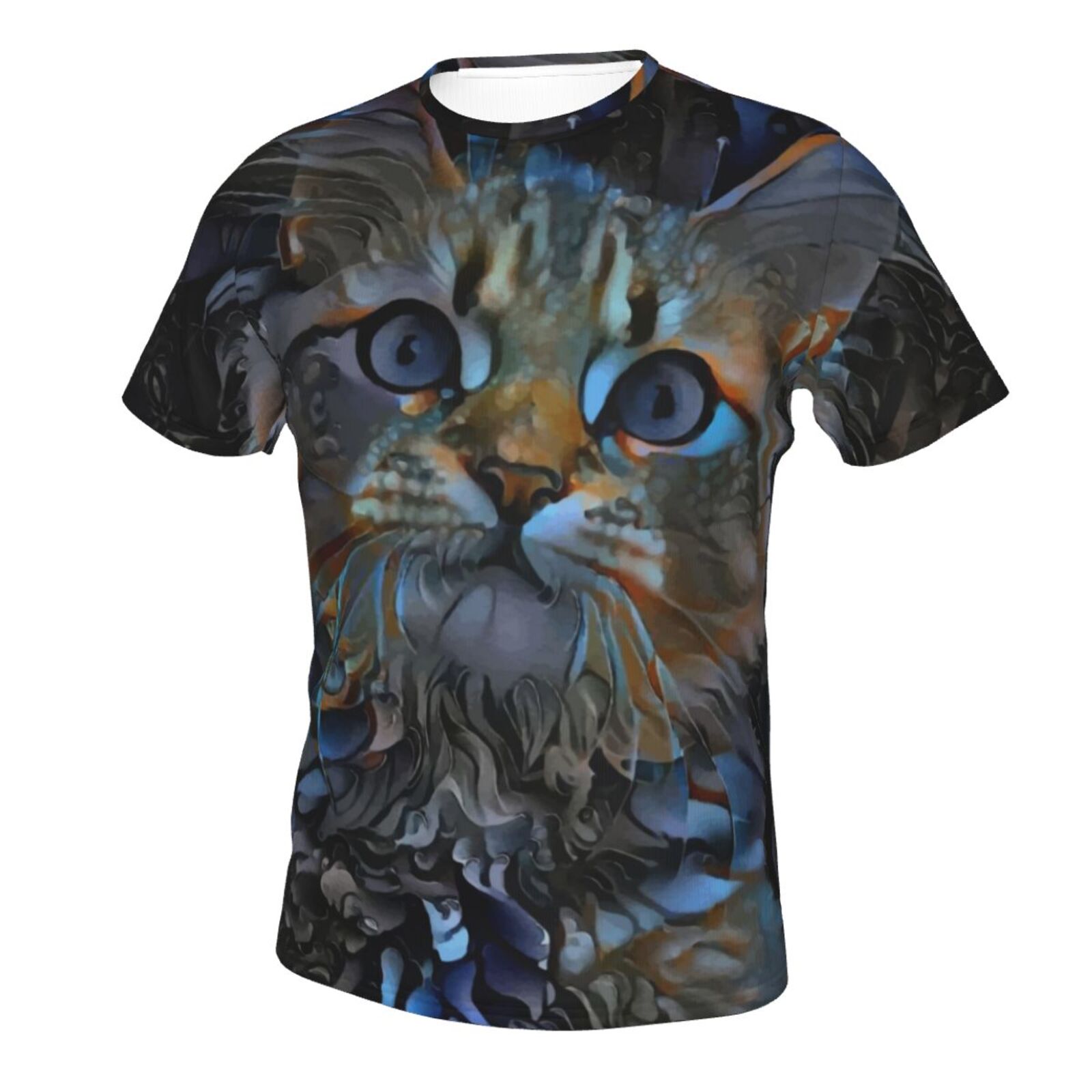 レイリス猫ミクストメディア要素クラシックTシャツ